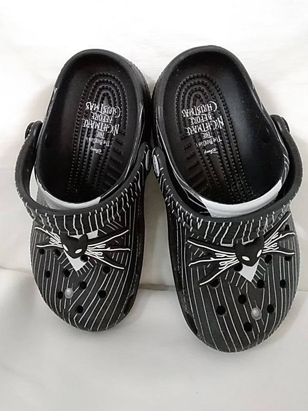 Disney's Nightmare Before Christmas CROCS Junior Size 2 Black