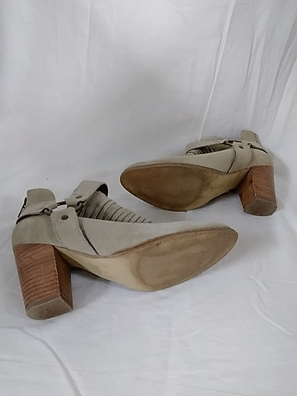 SEYCHELLES Sand Woven Suede Leather Ankle Bootie Boots - Size 7