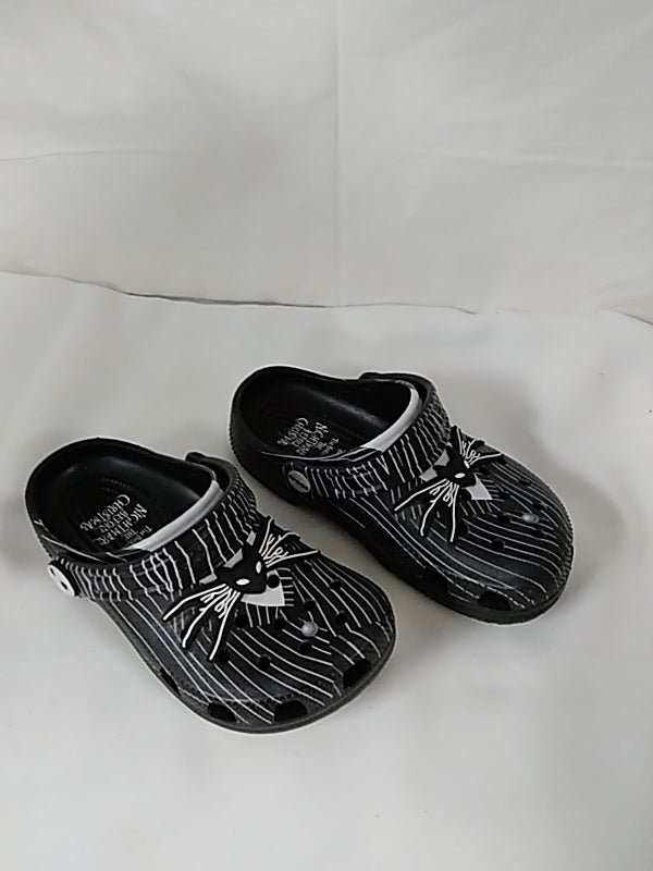 Disney's Nightmare Before Christmas CROCS Junior Size 2 Black