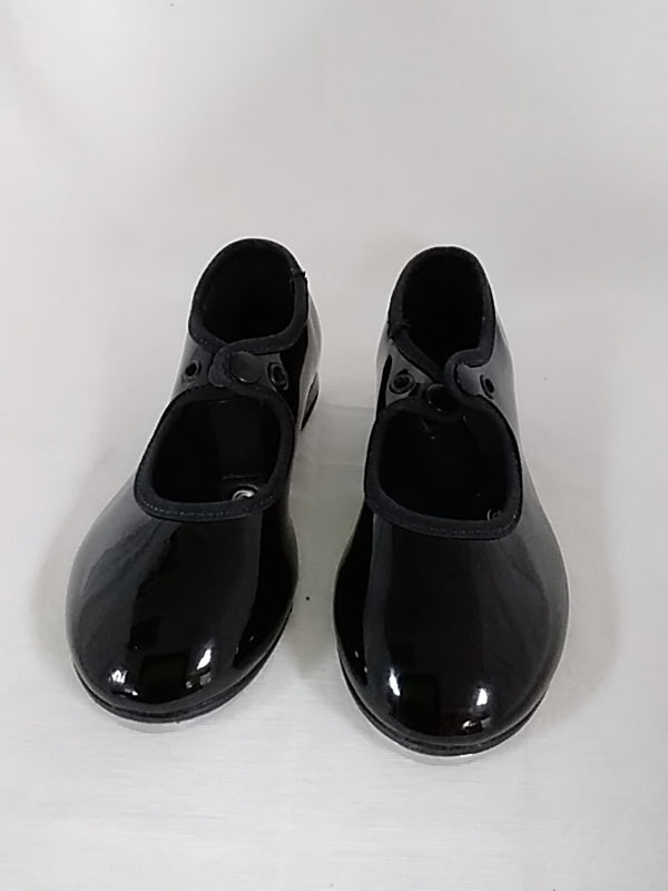SO' DANCA Toddler Tap Shoes Mary Jane Black Patent Leather Size 9 S