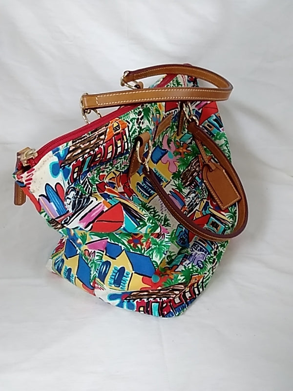 NWT DOONEY & BOURKE Large Nylon Sandbar Tropical Vacation Tulip Shopper Tote RARE NEW