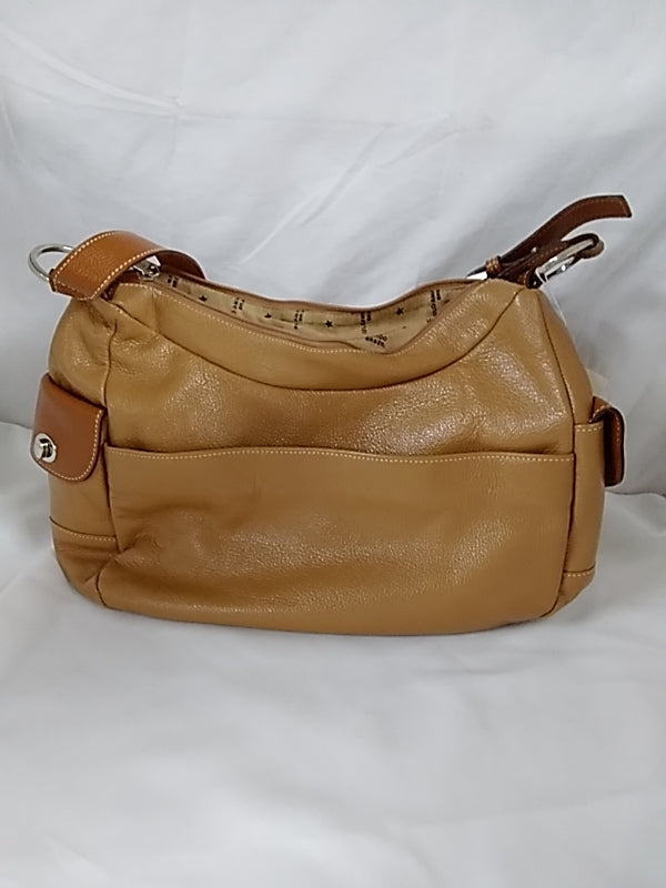 RARE - PAULO AMADO Brown Leather Shoulder Bag made in Brazil
