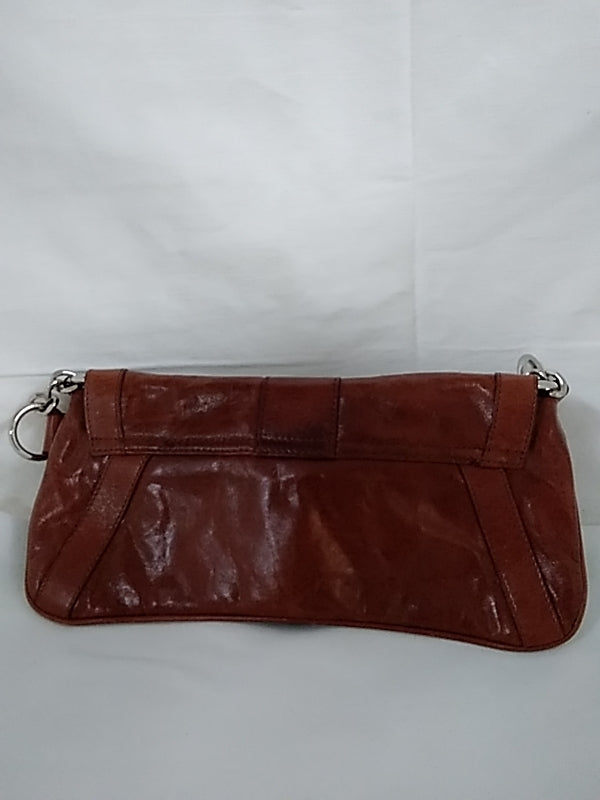 HOBO INTERNATIONAL Vintage Brown Leather Clutch Style Handbag