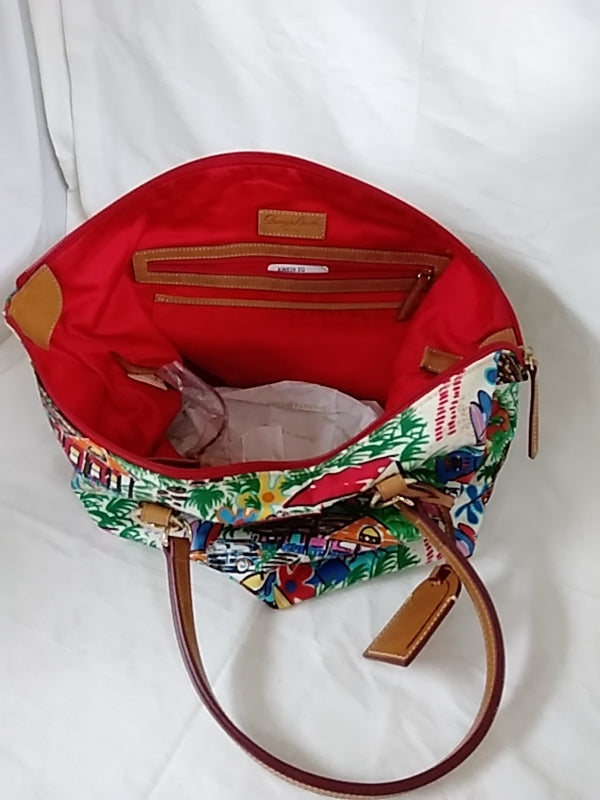 NWT DOONEY & BOURKE Large Nylon Sandbar Tropical Vacation Tulip Shopper Tote RARE NEW