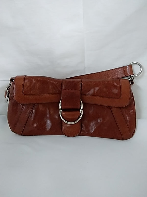 HOBO INTERNATIONAL Vintage Brown Leather Clutch Style Handbag