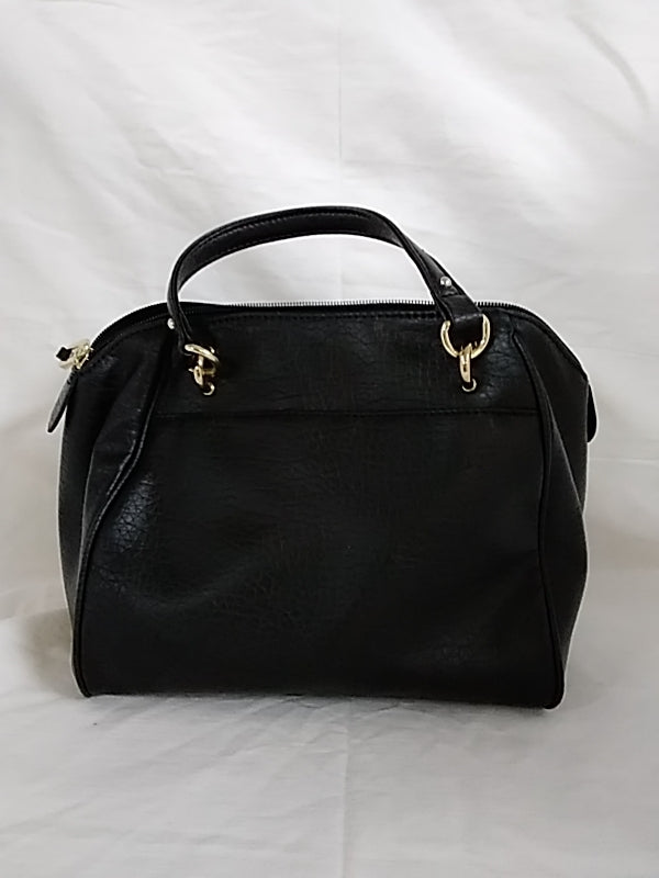 NWOT JUICY COUTURE Black Pebbled Leather Handbag
