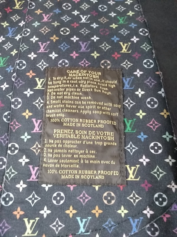 LOUIS VUITTON Mackintosh Raincoat Monogram Multi-Color Size 36/ Small