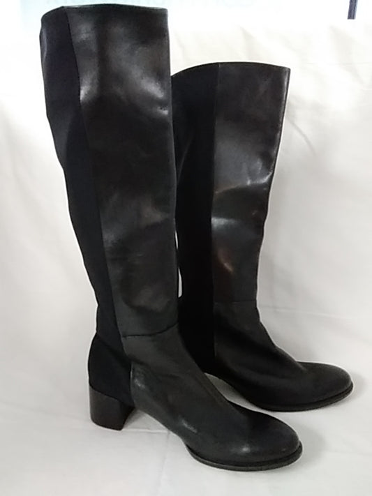 ECCO Women's Black Leather Boots Size 37 / US 6.5