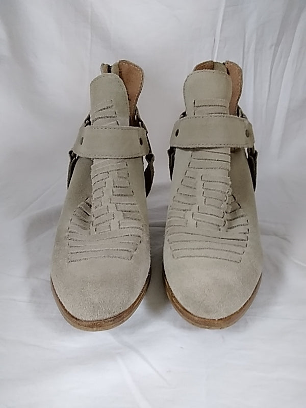 SEYCHELLES Sand Woven Suede Leather Ankle Bootie Boots - Size 7