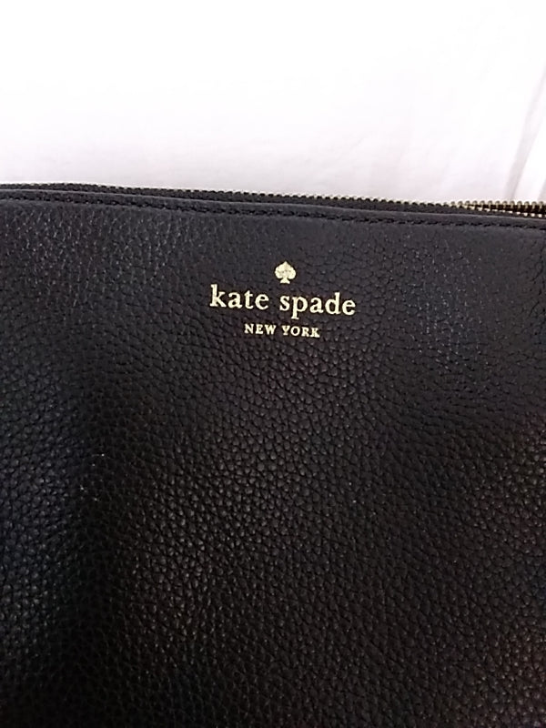 KATE SPADE Leila Crossbody Bag Black Pebbled Leather Purse