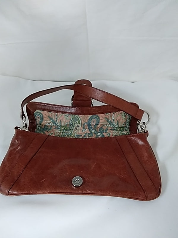 HOBO INTERNATIONAL Vintage Brown Leather Clutch Style Handbag