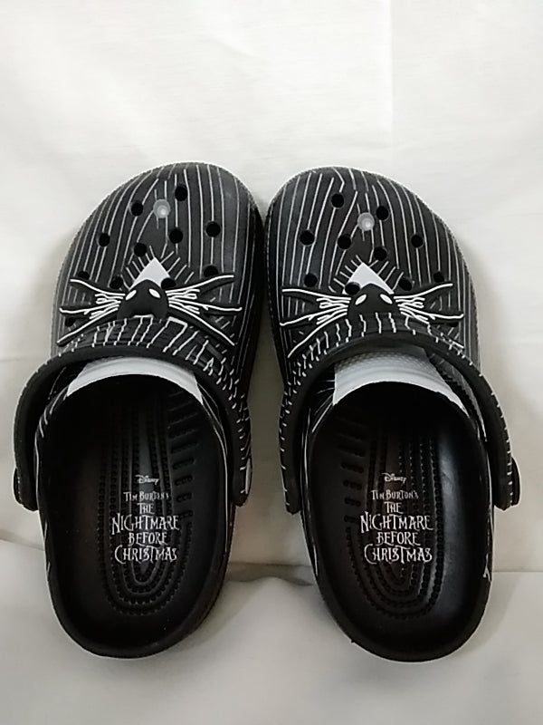 Disney's Nightmare Before Christmas CROCS Junior Size 2 Black