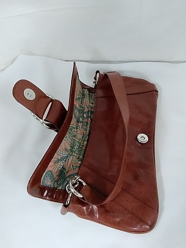 HOBO INTERNATIONAL Vintage Brown Leather Clutch Style Handbag