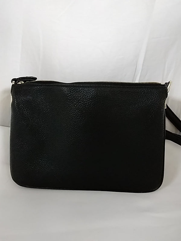 KATE SPADE Leila Crossbody Bag Black Pebbled Leather Purse