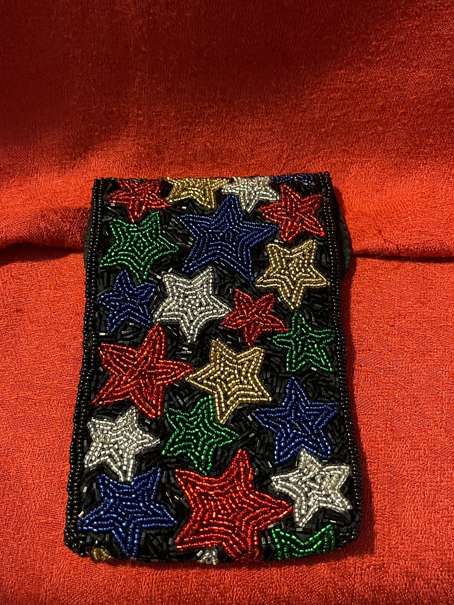 Vintage Neiman Marcus Beaded Evening Bag with Star Pattern