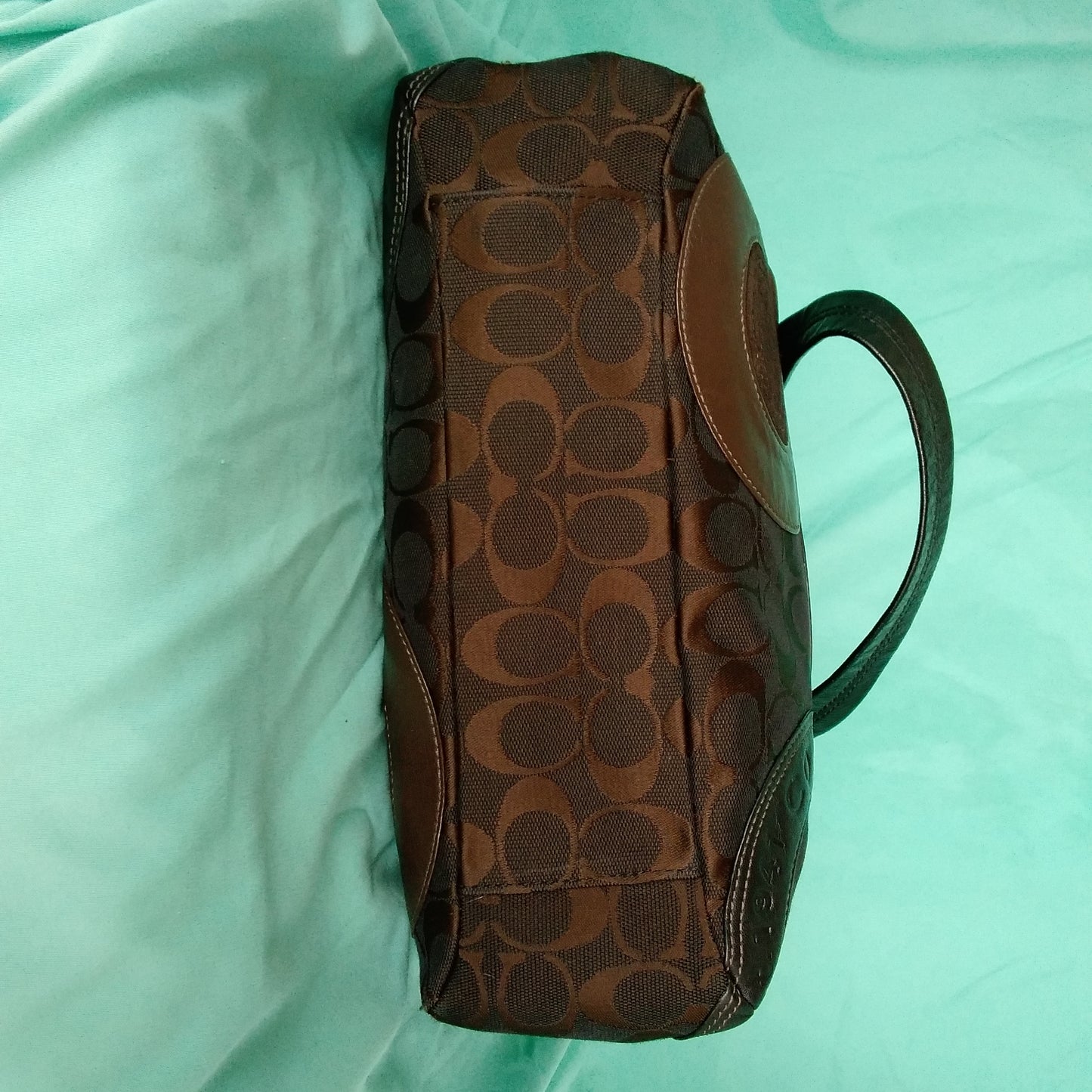 Coach Black and Brown East West Tote