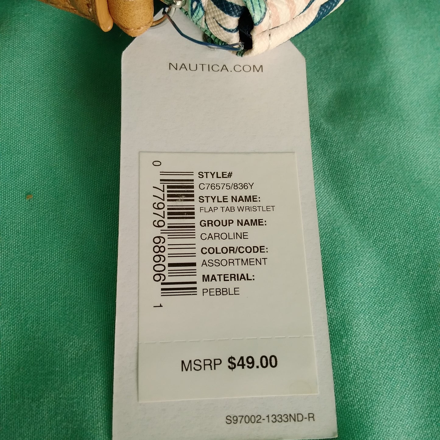 Nautica Floral Flap Tab Wristlet