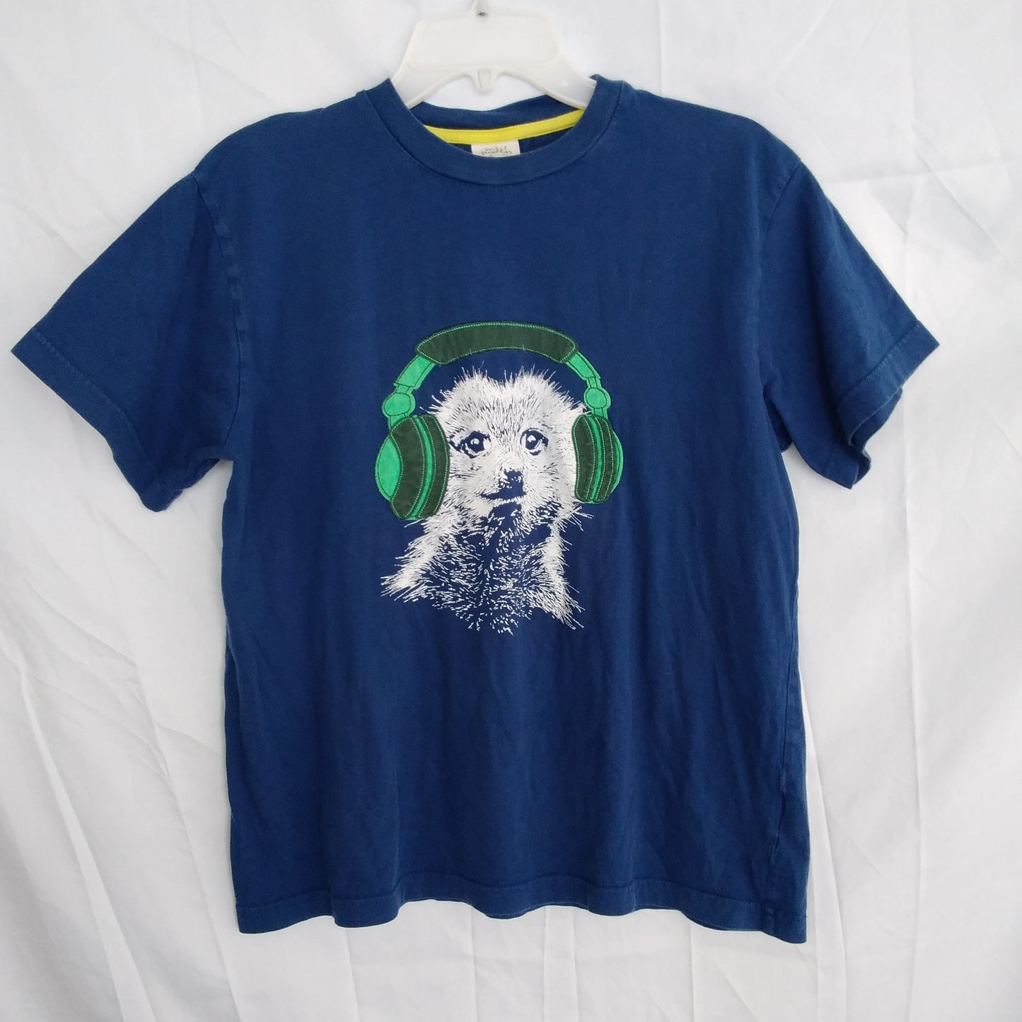 Mini Boden Dog Wearing Headphones Tee Shirt - Size 13-14 yrs