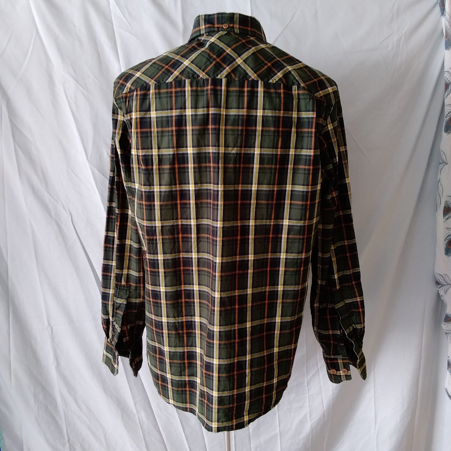 Duluth Trading Company green plaid Long Sleeve Shirt - L