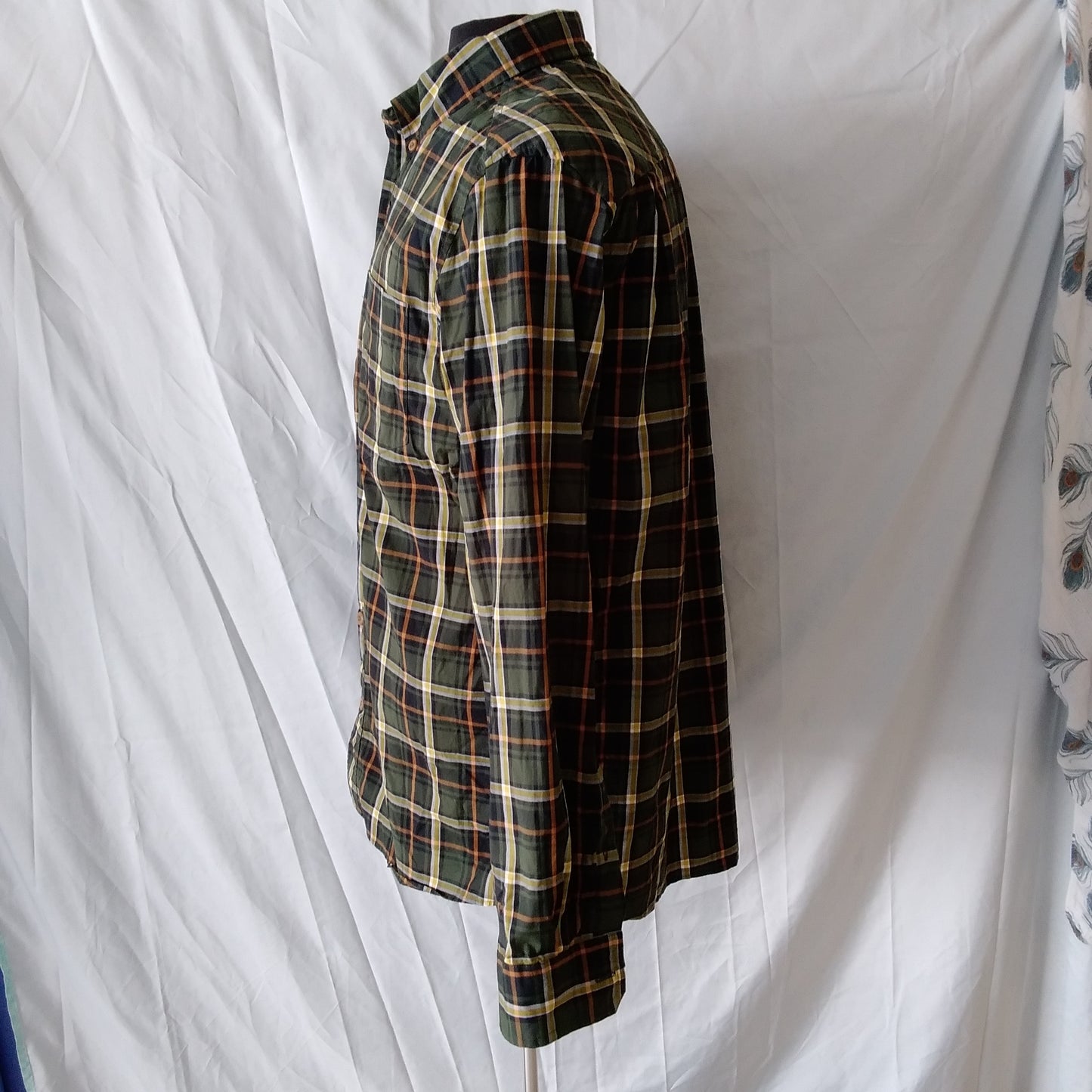 Duluth Trading Company green plaid Long Sleeve Shirt - L