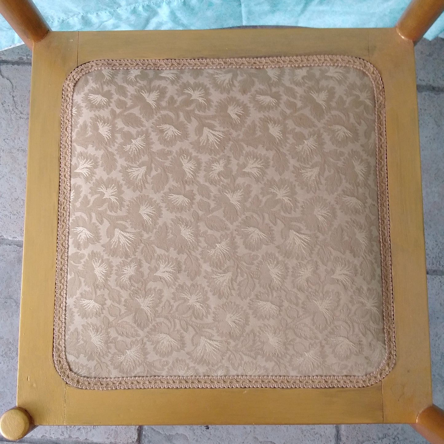 Antique Corner Chair Painted Gold