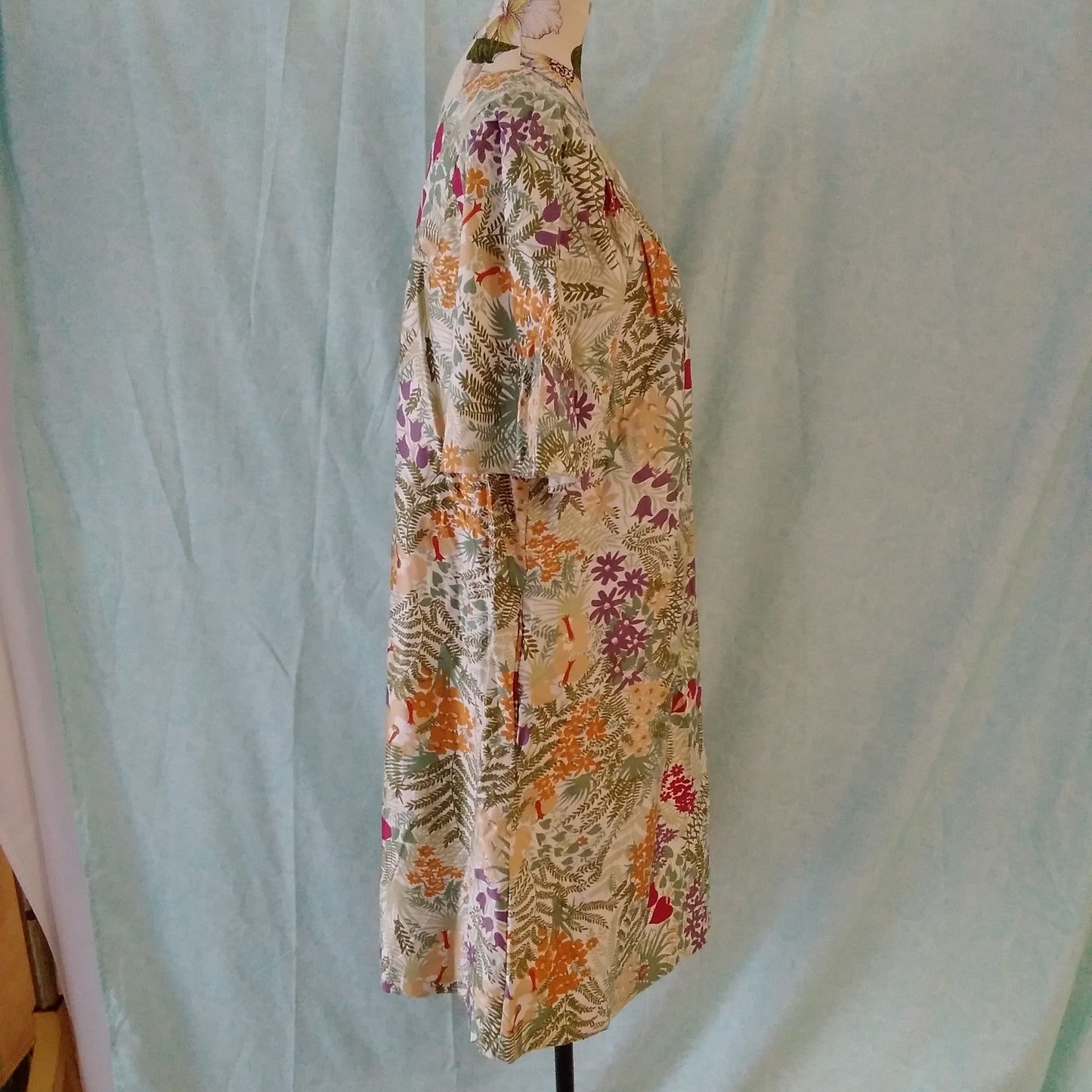 Carriage Court Misses Floral House Dress - M / 12-14