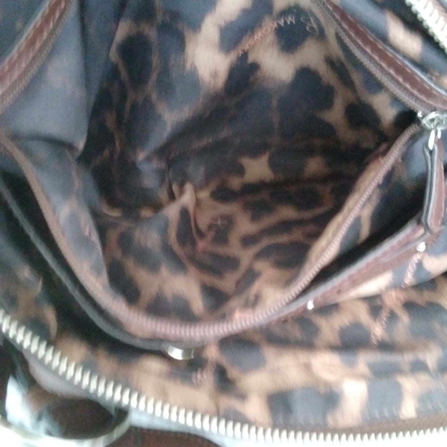 B. Makowsky Brown Leather Shoulder Bag
