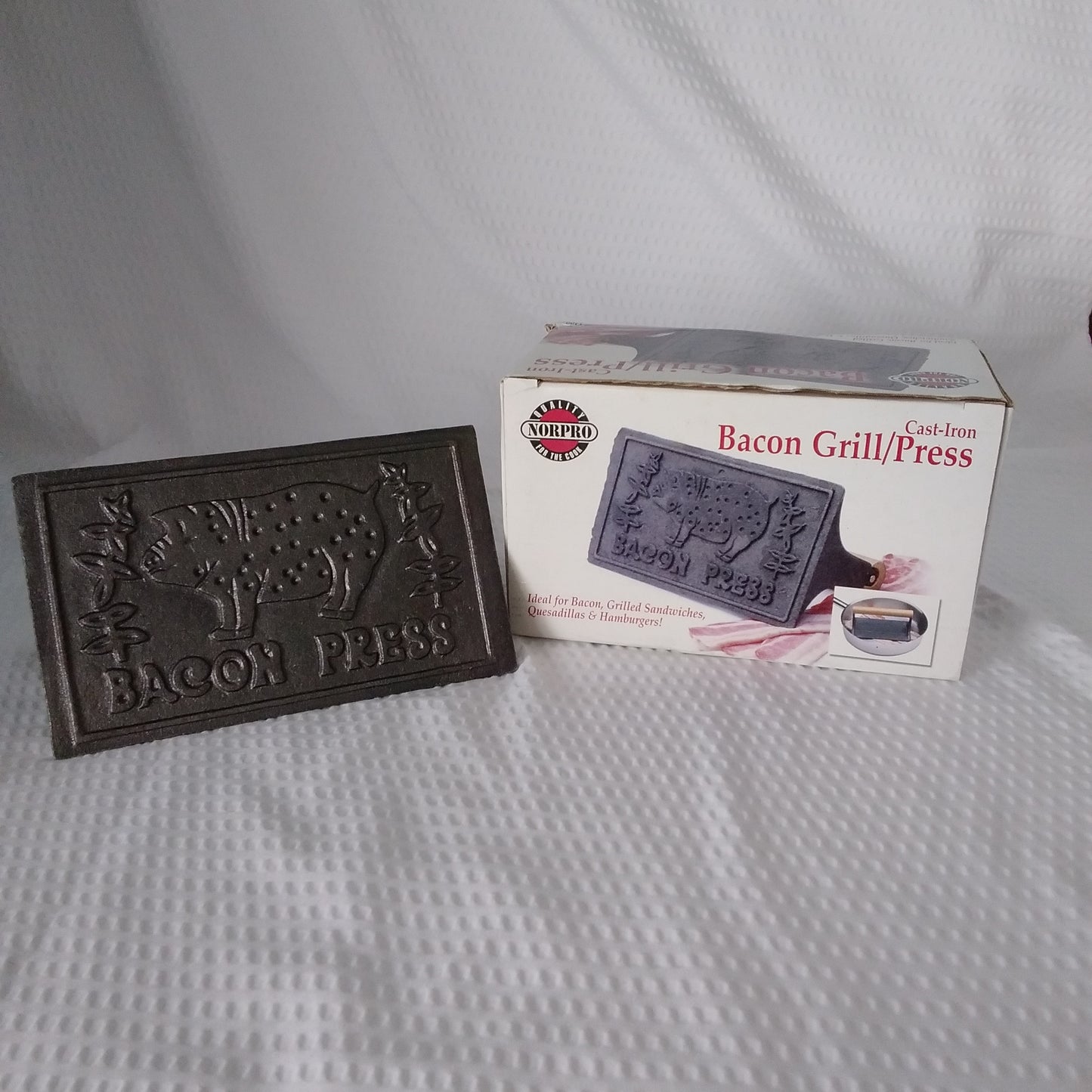 Norpro Cast Iron Bacon Grill/Press