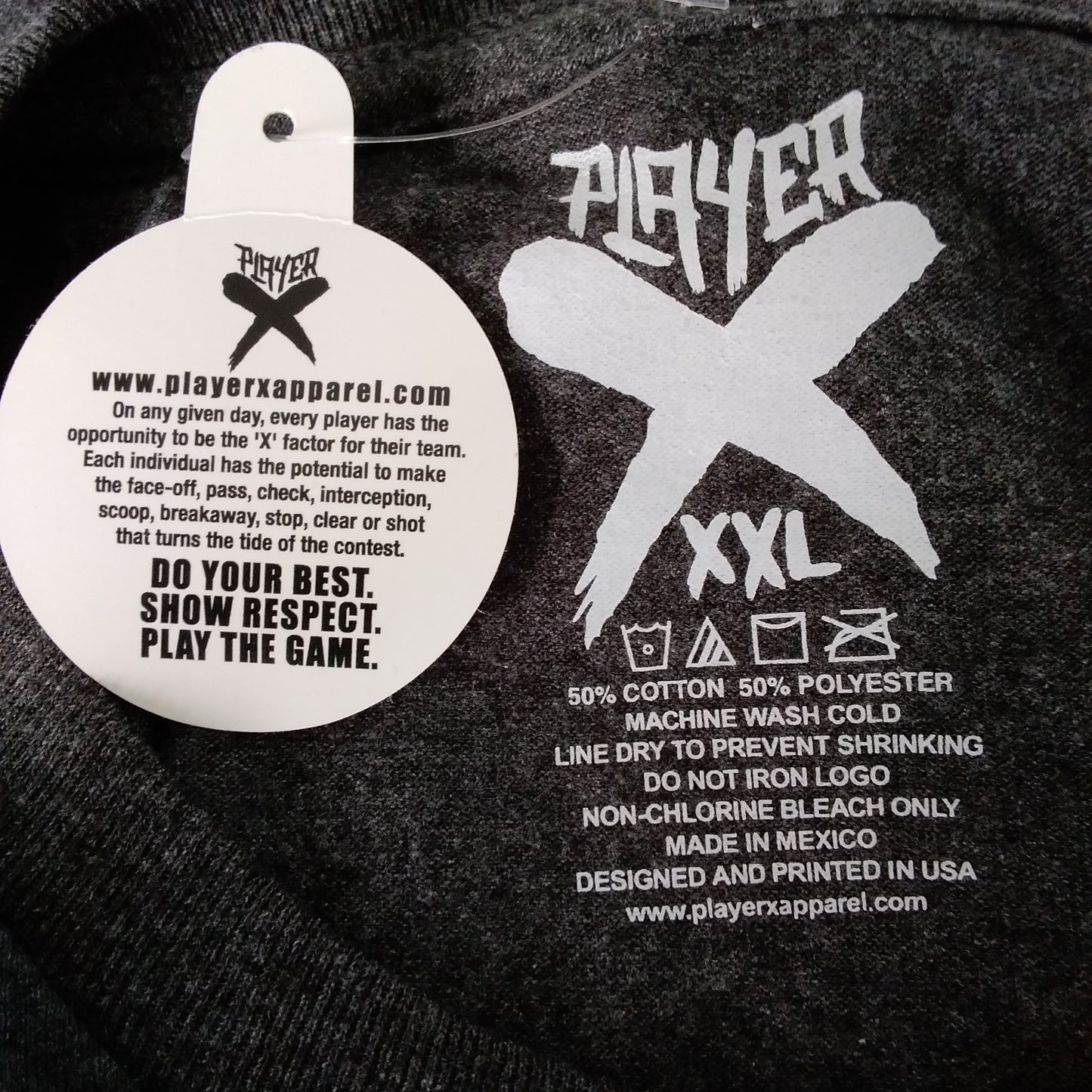 NWT Player X Apparel Men's Defender Graphic Tee Shirt - XXL