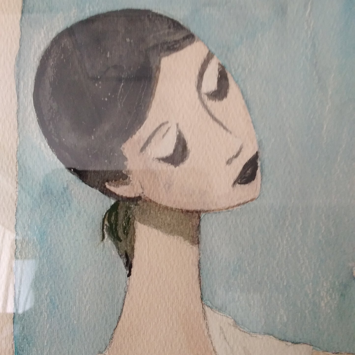 Rare - Wonderful Object - Original Painting Signed by Artist Fletcher Martin 1953