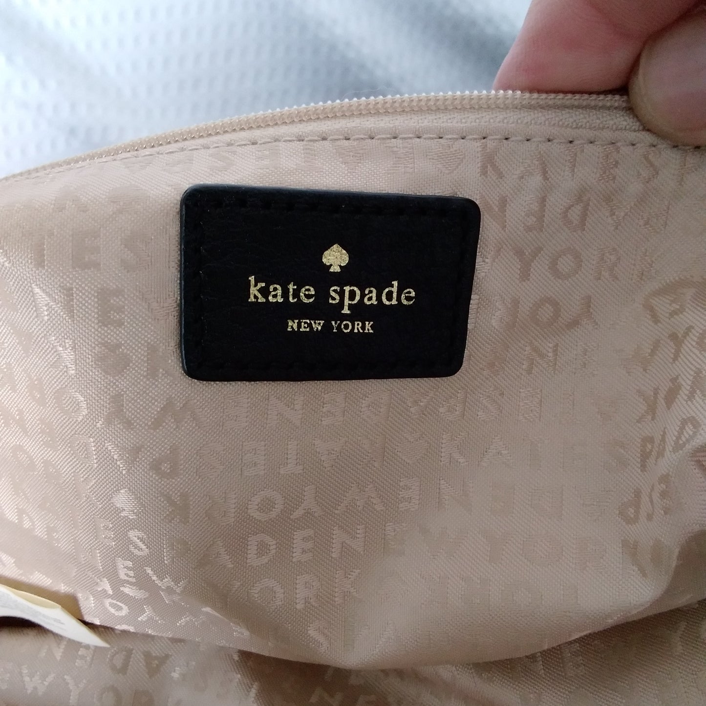 Kate Spade Berkshire Road Stevie Black Satchel Handbag with Cloth Bag