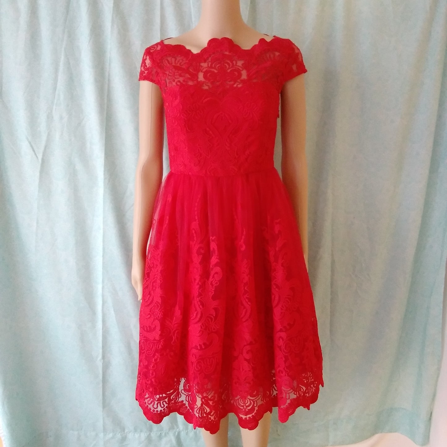 NWT - Chi Chi London Red Petite Cerise Dress - 6P