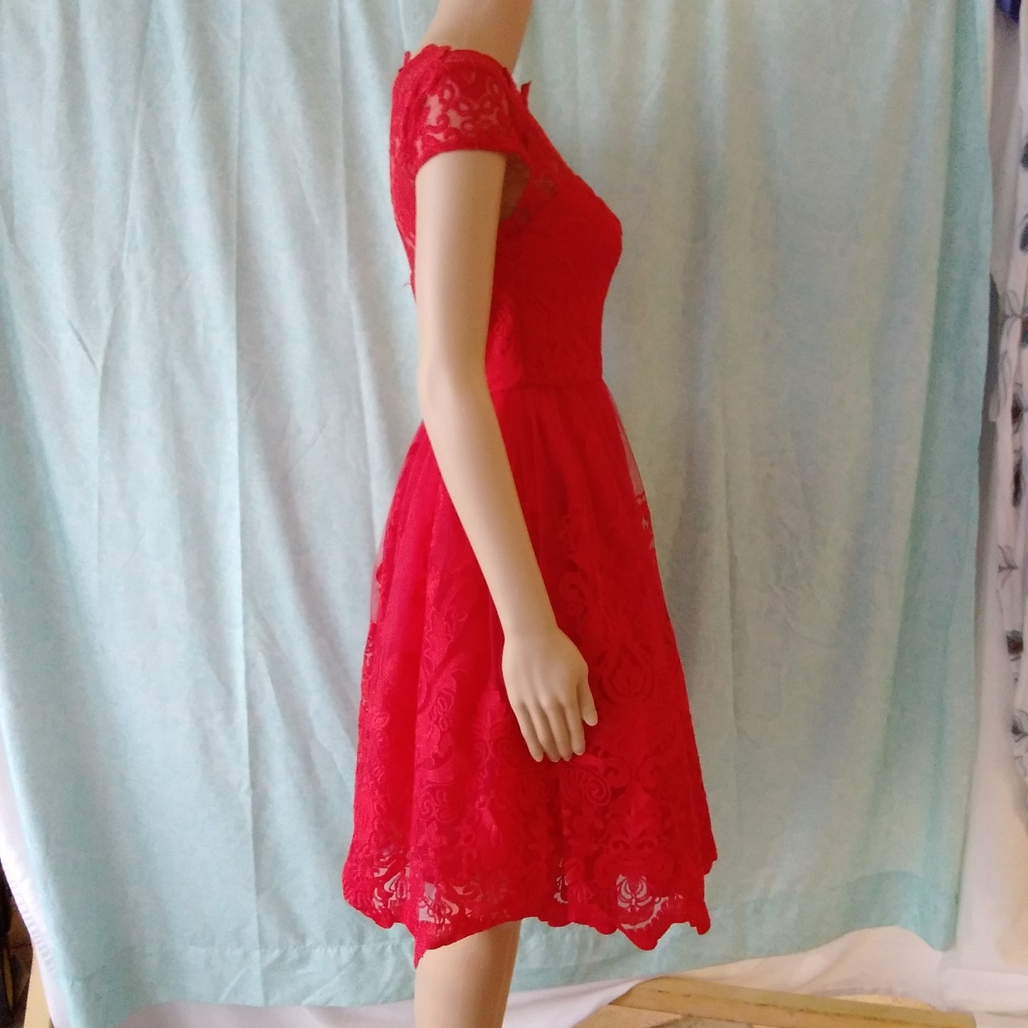 NWT - Chi Chi London Red Petite Cerise Dress - 6P