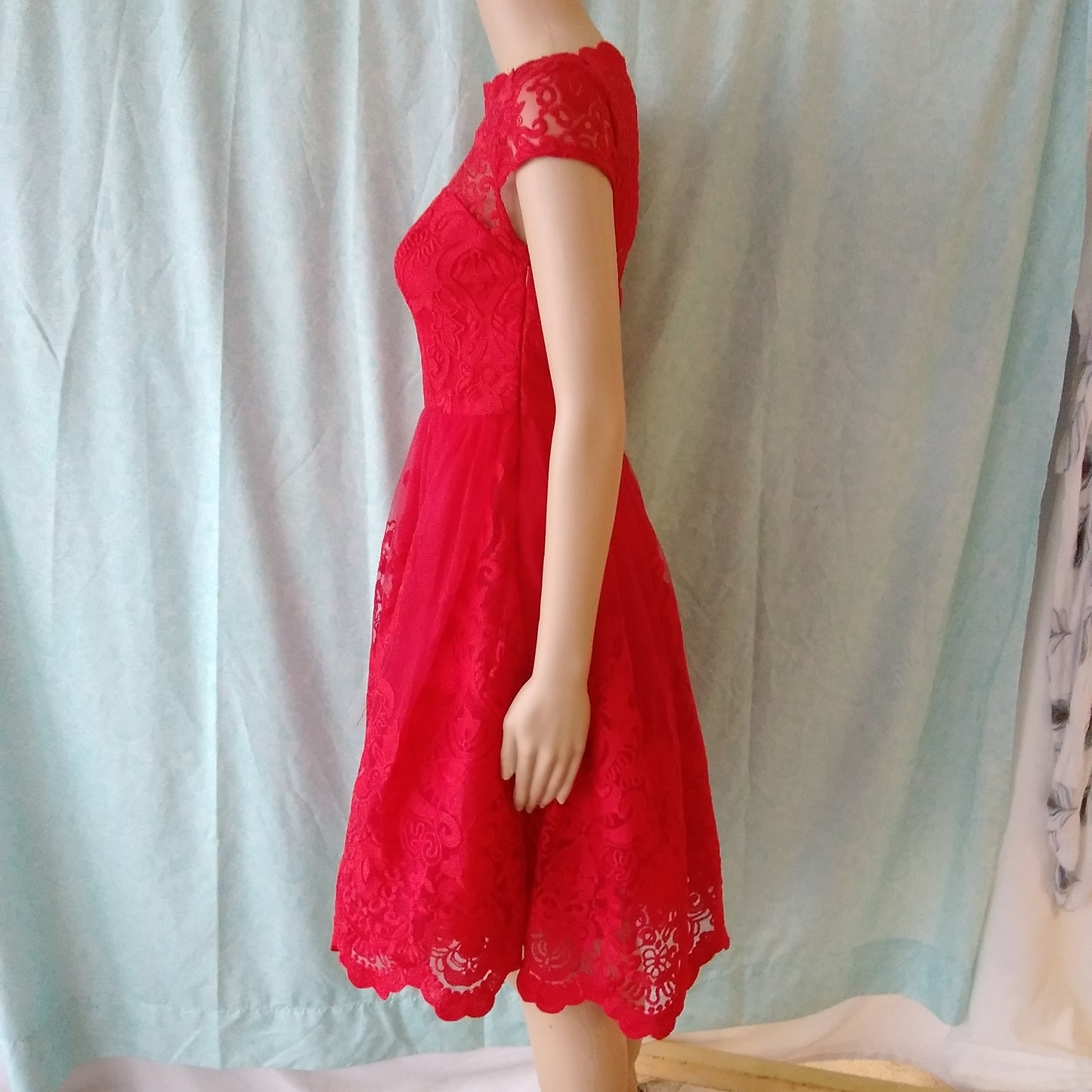 NWT - Chi Chi London Red Petite Cerise Dress - 6P