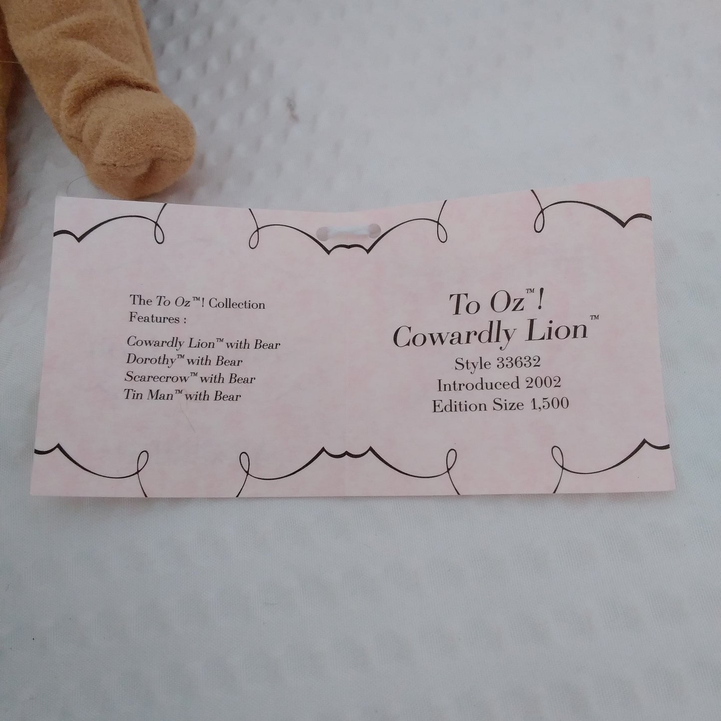 Madame Alexander To Oz Cowardly Lion Doll