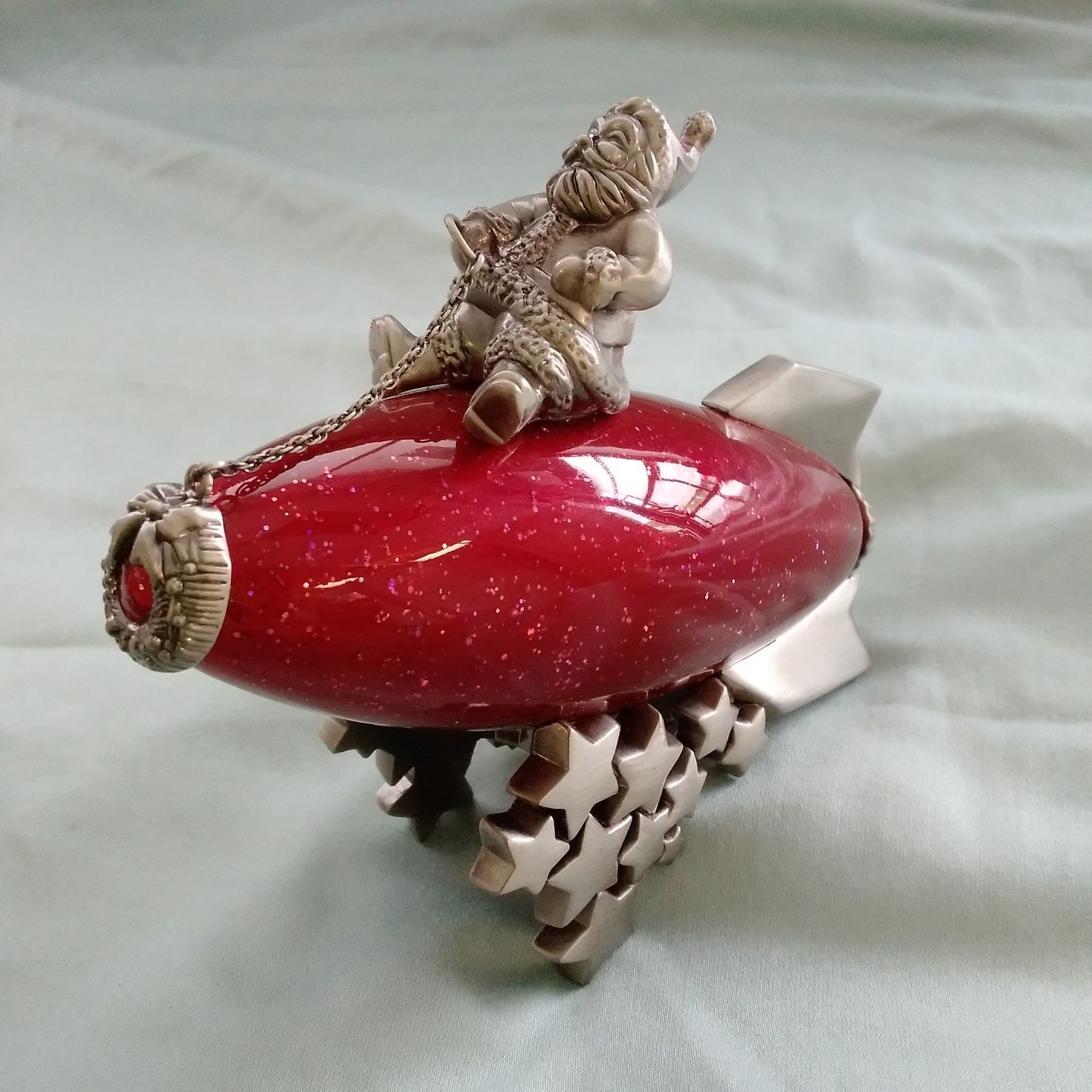 Lenox Santa's Launch Christmas Ornament 4th in Series