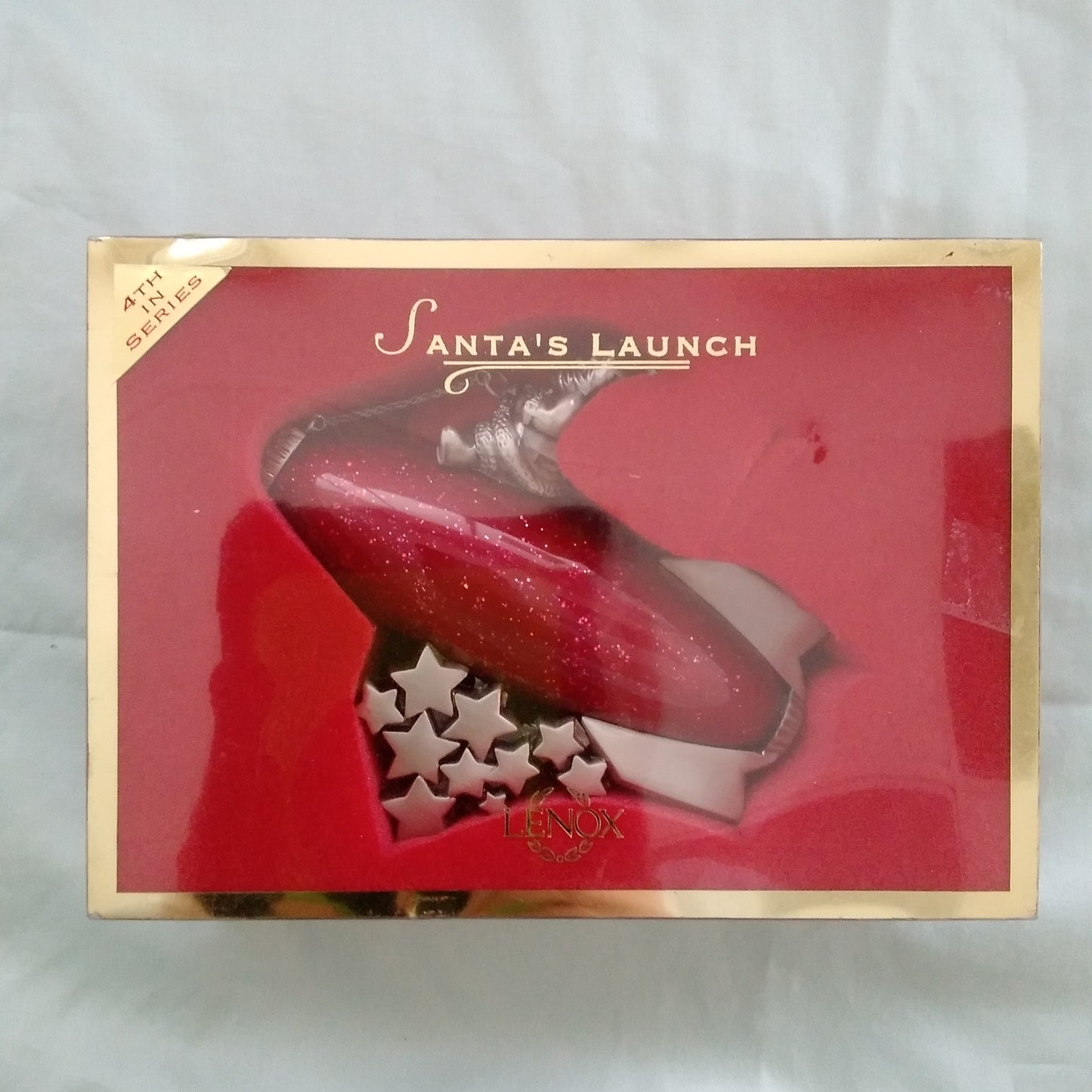 Lenox Santa's Launch Christmas Ornament 4th in Series
