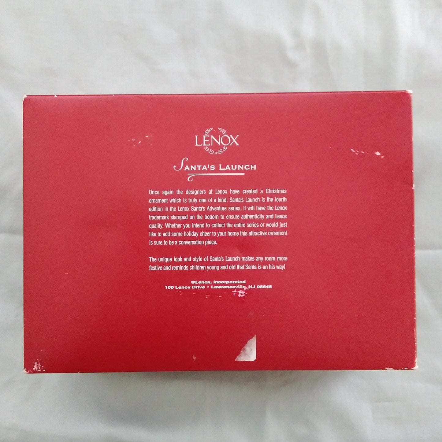 Lenox Santa's Launch Christmas Ornament 4th in Series