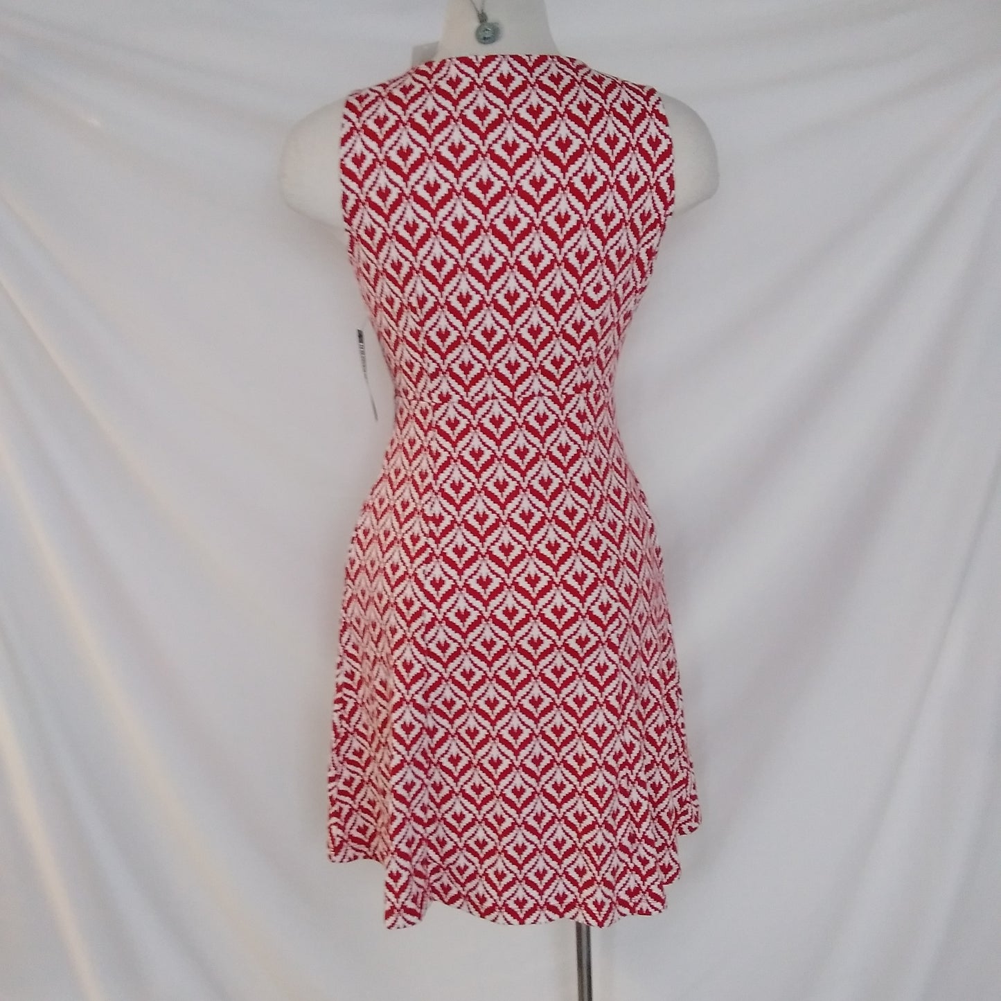 NWT - New York & Company red & white Sleeveless Dress - S