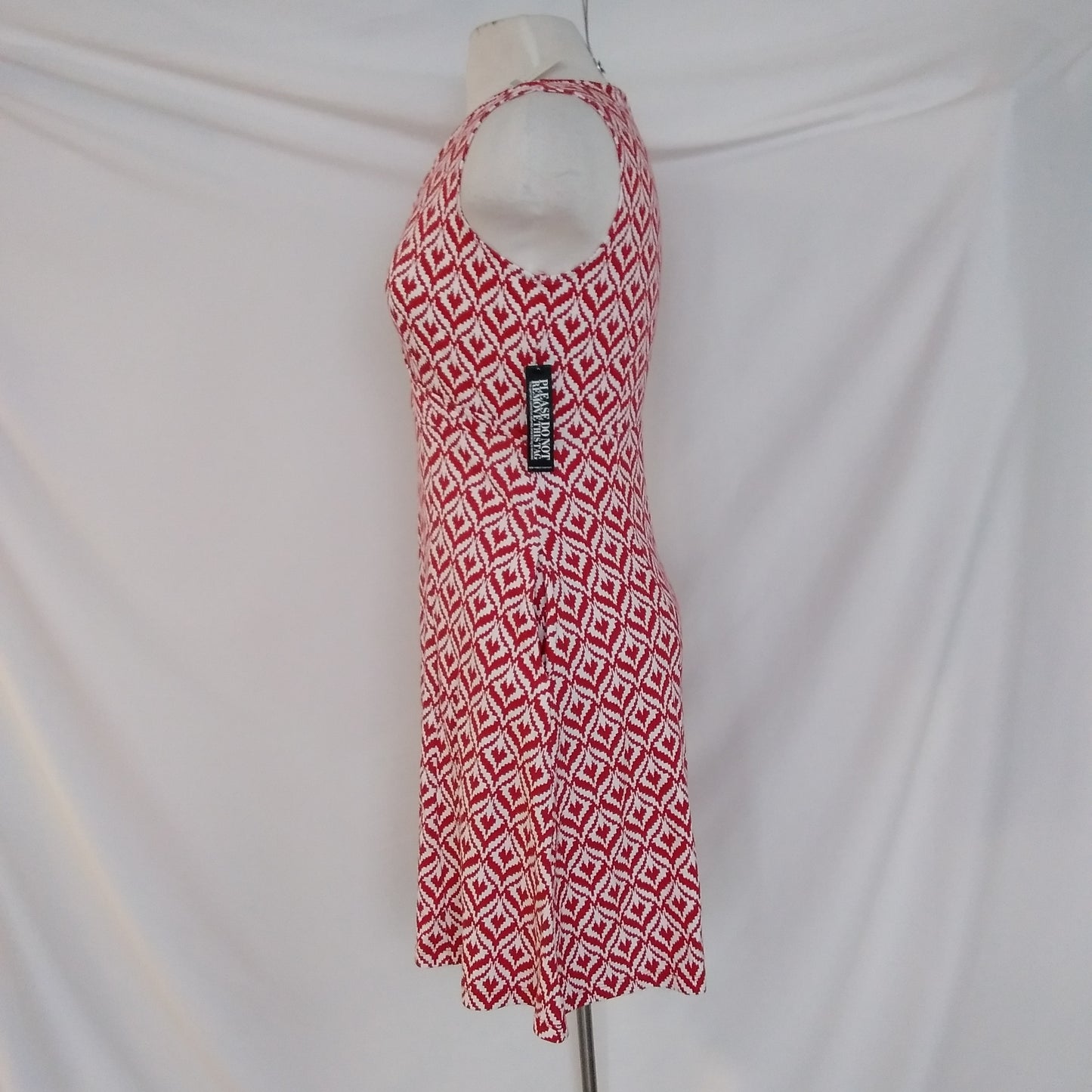 NWT - New York & Company red & white Sleeveless Dress - S