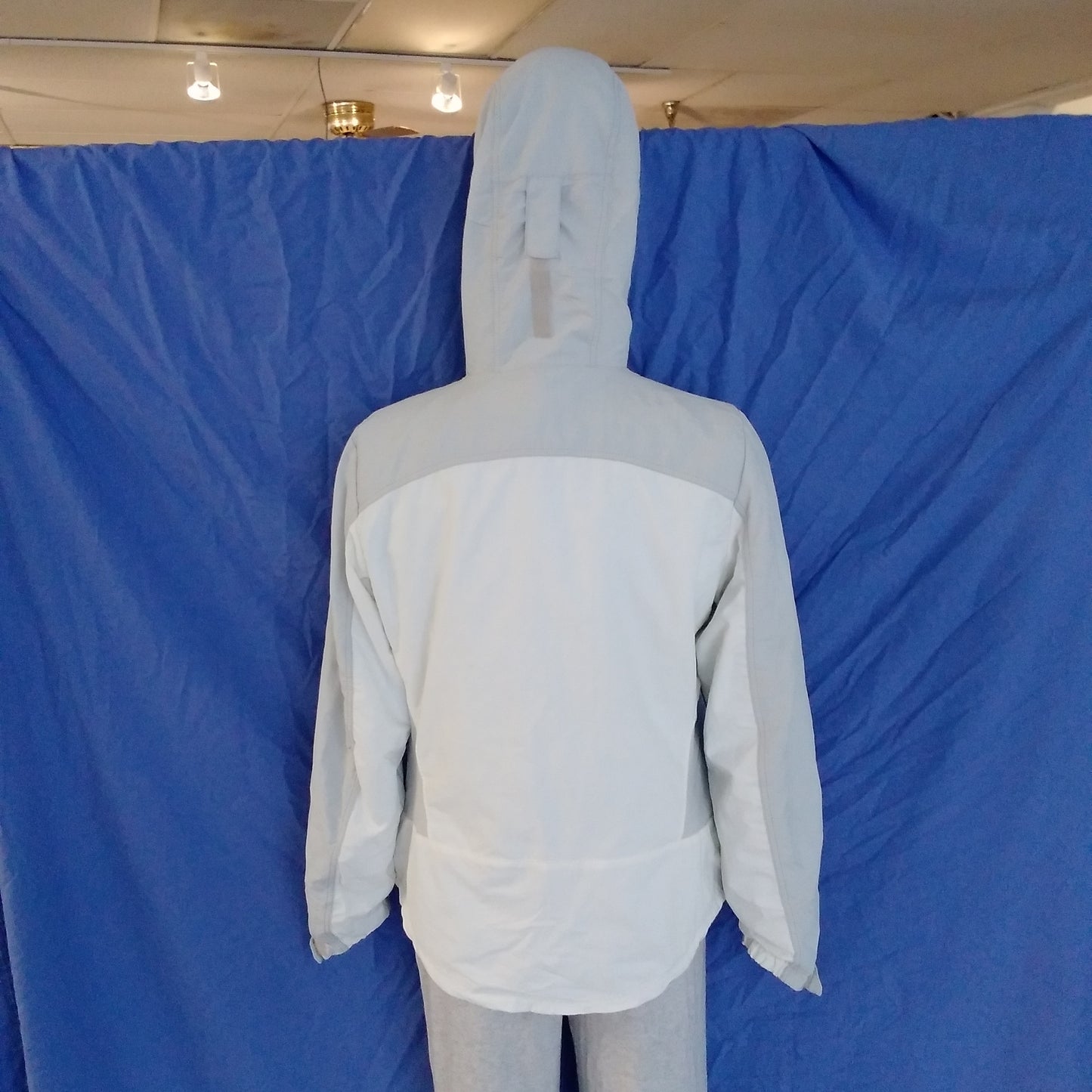 Eddie Bauer blue white Snowfoil 3 in 1 Hooded Coat Jacket - L