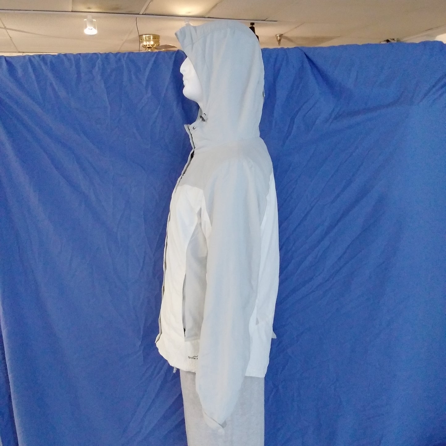 Eddie Bauer blue white Snowfoil 3 in 1 Hooded Coat Jacket - L