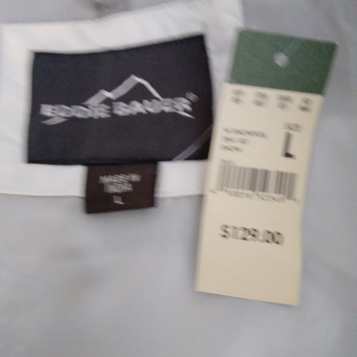 Eddie Bauer blue white Snowfoil 3 in 1 Hooded Coat Jacket - L