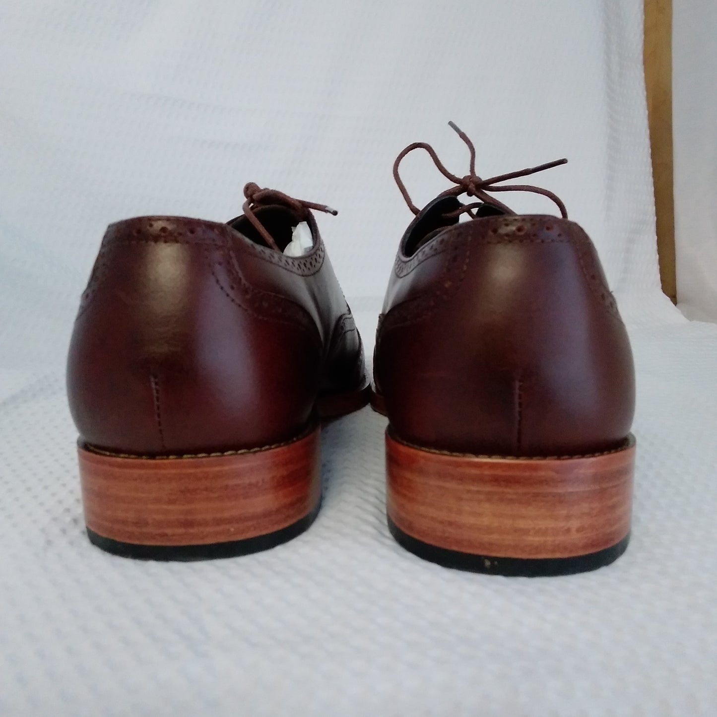 Nisolo Men's Burgundy Taylor Wingtip Oxford Shoes - Size 12