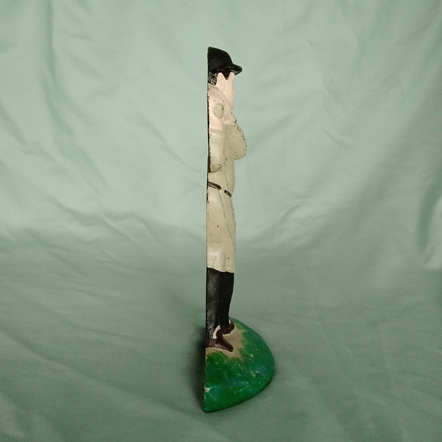 Vintage Cast Iron Babe Ruth Door Stop