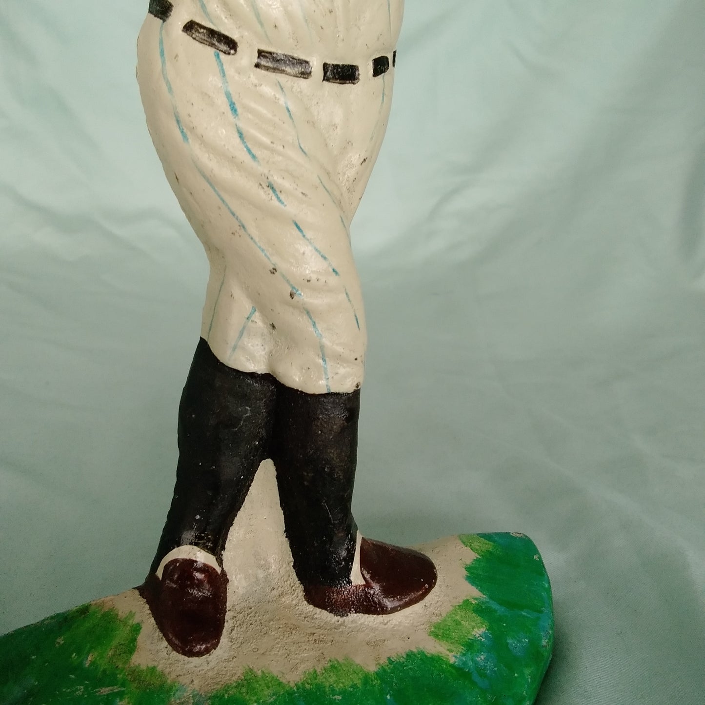 Vintage Cast Iron Babe Ruth Door Stop