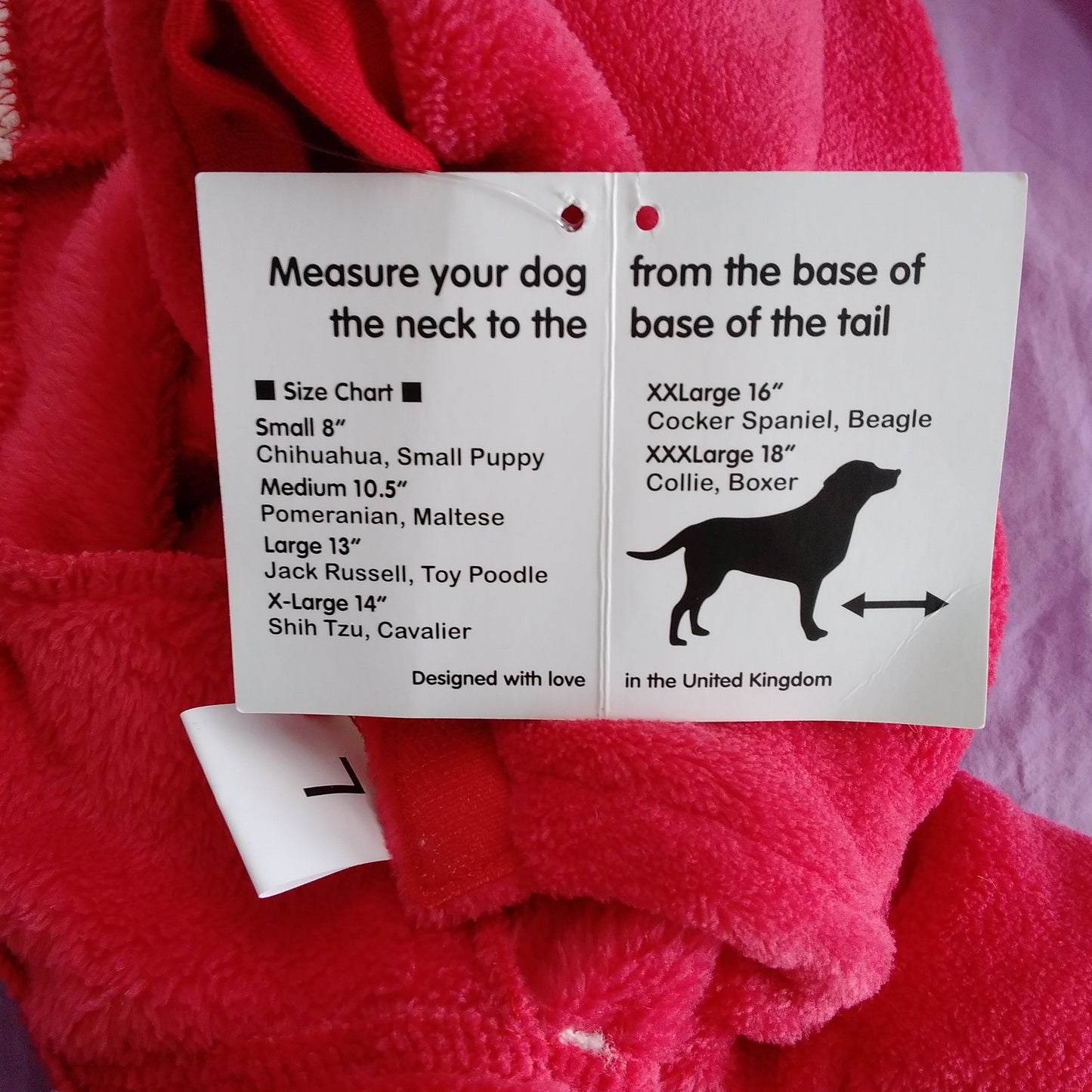 Pet London Christmas Costume - NEW - Size Large