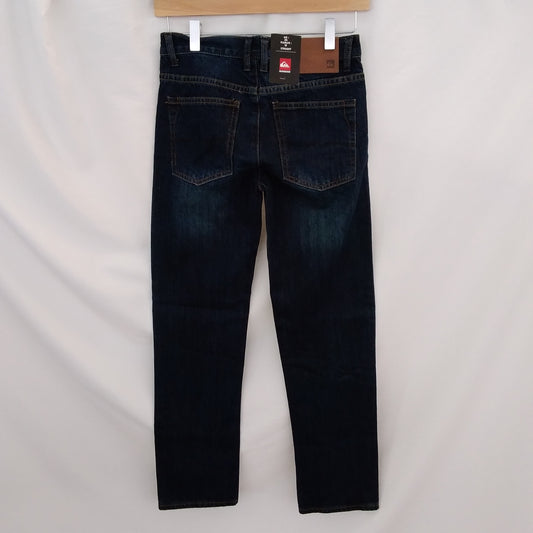 NWT - Quicksilver Youth Straight Cut Denim Jeans - EU/AUS:12 / US: 26