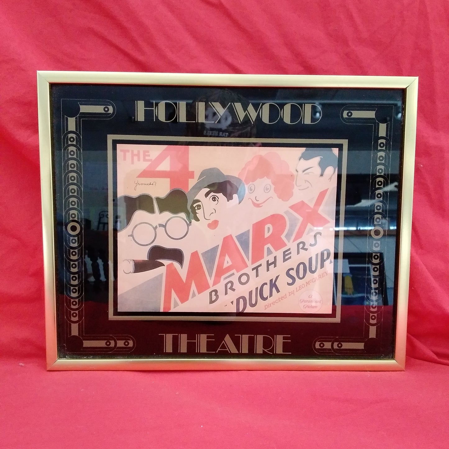 Vintage The 4 Marx Brothers Duck Soup Postcard