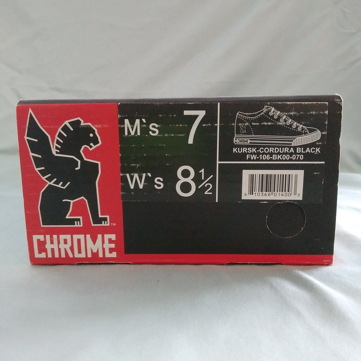 NIB - Chrome Kursk-Cordura Red sole Sneakers - Size: Men 7-Women 8.5